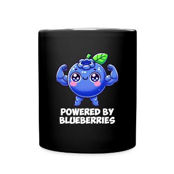 blueberry whisperer, blueberry - Tasse einfarbig - Schwarz - Vorne