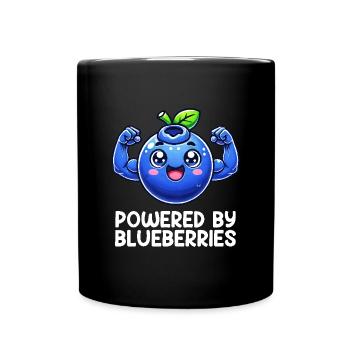 blueberry whisperer, blueberry - Tasse einfarbig - Schwarz - Vorne