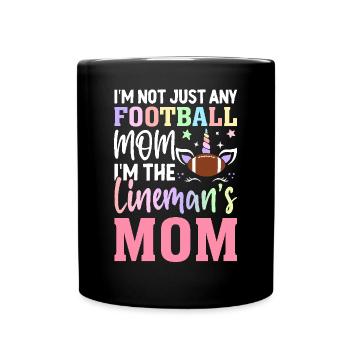 Not just any football mother, but the - Full Colour Mug - black - Front