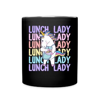 Lunch Lady Cafeteria Crew Graphic Design for - Full Colour Mug - black - Front