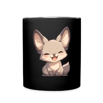 Schakale Schakal - Tasse einfarbig - Schwarz - Vorne