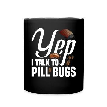 Rollie Pollie Maman Insecte Maman Entomologiste Pilule Bug - Mug uni - noir - Devant