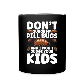Pill Bug Outfit for Isopod Owner Entomologist Roll - Full Colour Mug - black - Front