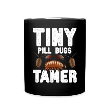 Rollie Pollie Owner Isopod Lover Pill bug - Full Colour Mug - black - Front