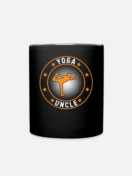 Yoga Uncle - Tasse einfarbig - Schwarz
