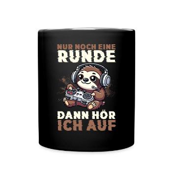 Just one more round then I'll stop sloth - Full Colour Mug - black - Front