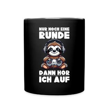 Just one more round then I'll stop sloth - Full Colour Mug - black - Front
