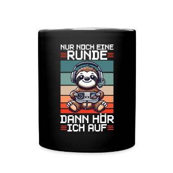 Just one more round then I'll stop sloth - Full Colour Mug - black - Front