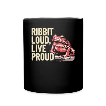 Tomato Frog Lover Animal Amphibian Froggy Toad - Full Colour Mug - black - Front