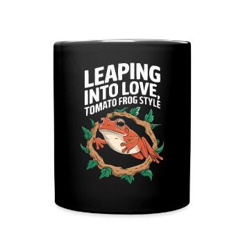 Tomato Frog Lover Animal Amphibian Froggy Toad - Full Colour Mug - black - Front