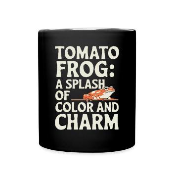 Tomato Frog Lover Animal Amphibian Froggy Toad - Full Colour Mug - black - Front