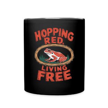 Tomato Frog Lover Animal Amphibian Froggy Toad - Full Colour Mug - black - Front