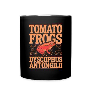 Tomato Frog Lover Animal Amphibian Froggy Toad - Full Colour Mug - black - Front