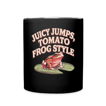 Tomato Frog Lover Animal Amphibian Froggy Toad - Full Colour Mug - black - Front