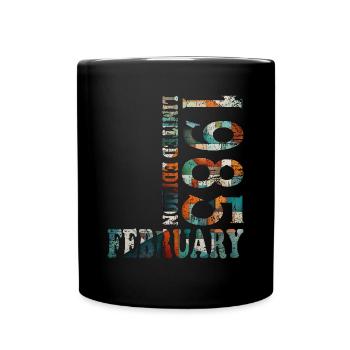 Février 1985 Jubilé Février 1985 Février - Mug uni - noir - Devant