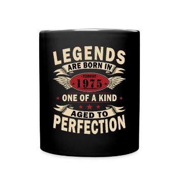February 1975 Jubilee February 1975 February - Full Colour Mug - black - Front