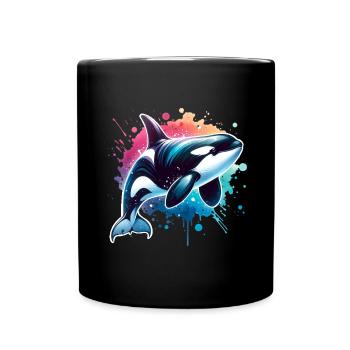 Orque Épaulard - Mug uni - noir - Devant