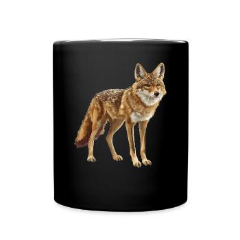 Schakale Schakal - Tasse einfarbig - Schwarz - Vorne