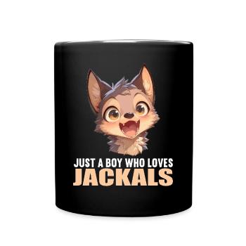 Schakale Schakal - Tasse einfarbig - Schwarz - Vorne
