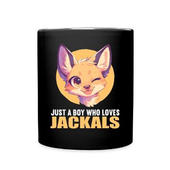 Schakale Schakal - Tasse einfarbig - Schwarz - Vorne