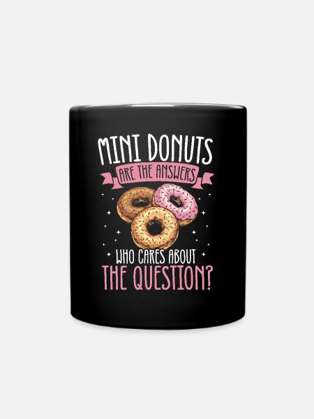 Donuts Donut - Full Colour Mug - black