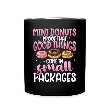 Donuts Donut - Tasse einfarbig - Schwarz - Vorne