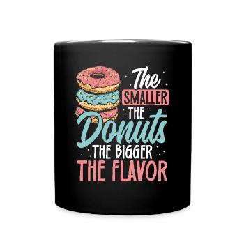 Donuts Donut - Tasse einfarbig - Schwarz - Vorne