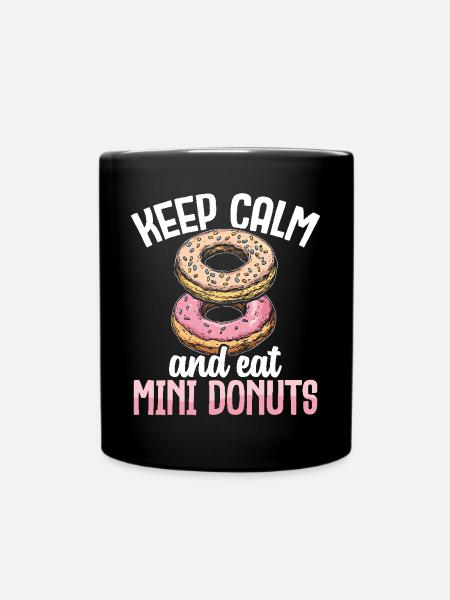 Donuts Donut - Tasse einfarbig - Schwarz