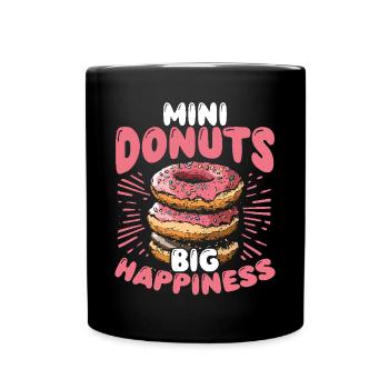 Donuts Donut - Tasse einfarbig - Schwarz - Vorne