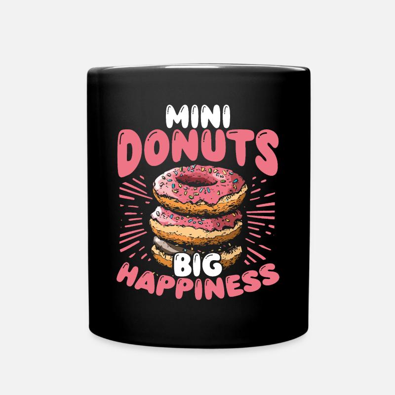 Donuts Donut - Tasse einfarbig - Schwarz
