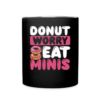 Donuts Donut - Tasse einfarbig - Schwarz - Vorne