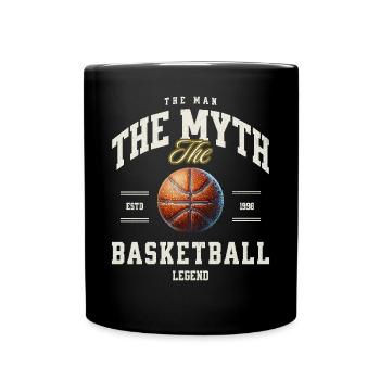 Basketball Basketballer - Tasse einfarbig - Schwarz - Vorne