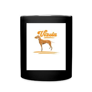 I belong to the Magyar Vizsla pointing dog - Full Colour Mug - black - Front