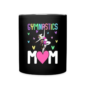 Gymnastique Maman Femmes Gymnastique Cartwheel Turner - Mug uni - noir - Devant
