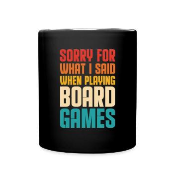 Board Game Board Games Game Night Games Gift - Full Colour Mug - black - Front