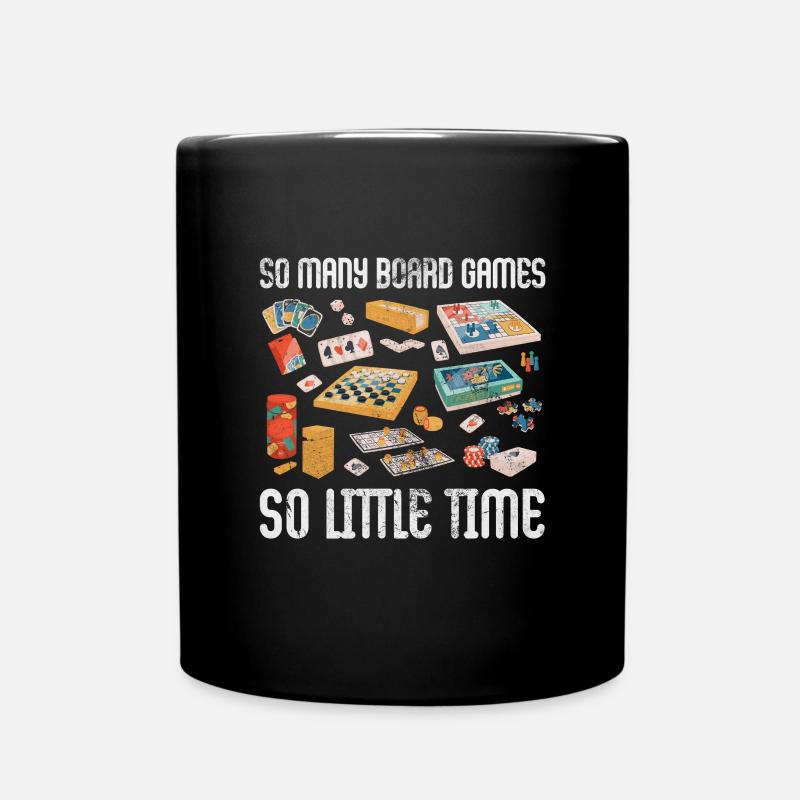 Brettspiel - Tasse einfarbig - Schwarz