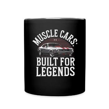 Muscle Car Carguy Vintage Car Collector Automobile - Full Colour Mug - black - Front