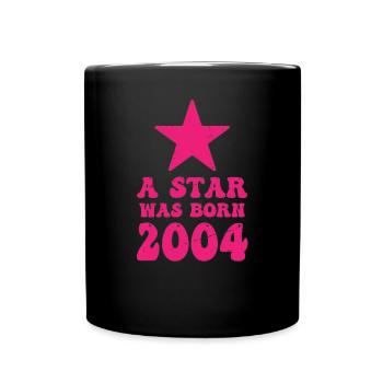 One star was born in 2004 Birthday - Full Colour Mug - black - Front