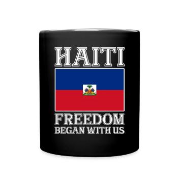 Haiti Haitianer Karibik Urlaub - Tasse einfarbig - Schwarz - Vorne