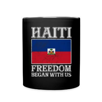Haiti - Tasse einfarbig - Schwarz - Vorne