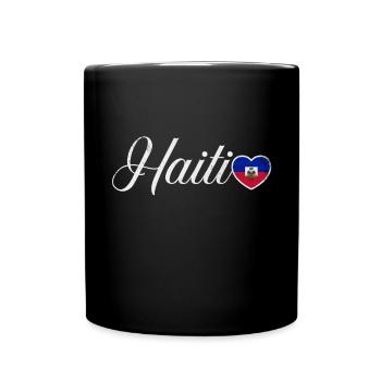 Haiti - Tasse einfarbig - Schwarz - Vorne