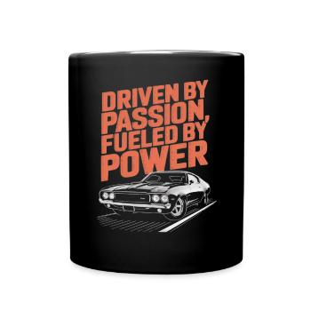Muscle Car Carguy Vintage Car Collector Automobile - Full Colour Mug - black - Front
