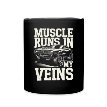 Muscle Car Carguy Vintage Car Collector Automobile - Full Colour Mug - black - Front