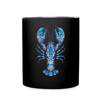 Motifs colorés Imprimé Homard - Imprimé Homard - Mug uni - noir - Devant