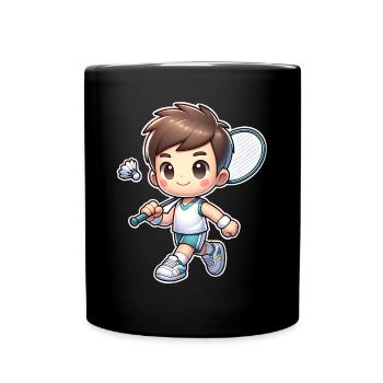 Badminton - Mug uni - noir - Devant