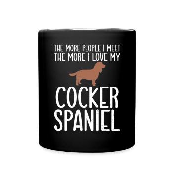 Cocker Spaniel Gifts - Tasse einfarbig - Schwarz - Vorne