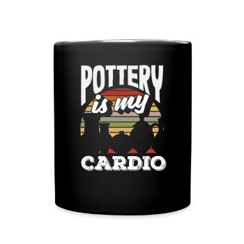 Lustiges Töpfer Töpfern Geschenk Geschenkidee - Tasse einfarbig - Schwarz - Vorne