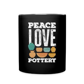 Lustiges Töpfer Töpfern Geschenk Geschenkidee - Tasse einfarbig - Schwarz - Vorne