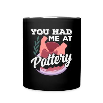 Lustiges Töpfer Töpfern Geschenk Geschenkidee - Tasse einfarbig - Schwarz - Vorne