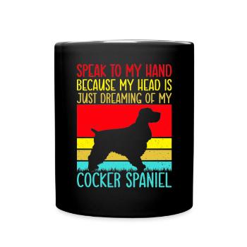Cocker Spaniel Gifts - Full Colour Mug - black - Front
